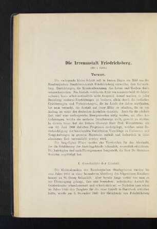 Die Irrenanstalt Friedrichsberg.