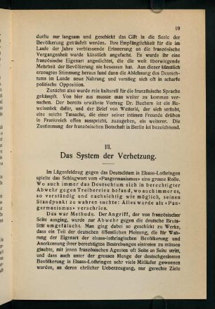 19-31, III. Das System der Verhetzung