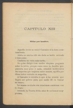 Capítulo XIII - Sitiar por hambre.