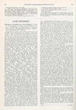 583-584 [Rezension] Theologisches Wörterbuch zum Alten Testament