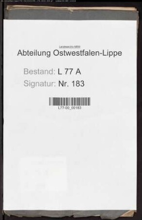 Anstellung der Gerichtsdiener beim Stadtgericht Detmold