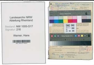 Entnazifizierung Hans Werner , geb. 10.03.1911 (Bueroleiter)
