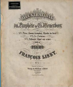 Illustrations du Prophète de G. Meyerbeer : pour le piano, 2. 35 S. - Pl.Nr. 8089