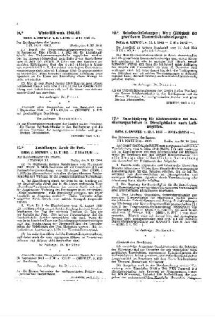 Winterhilfswerk 1944/45 : [Amtliche Erlasse] ; [Amtlicher Teil]