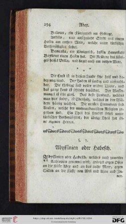 §. 7: Abyssinien oder Habesch