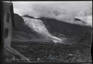 Rhônegletscher, vom Grand Hotel Glacier du Rhone aus gesehen