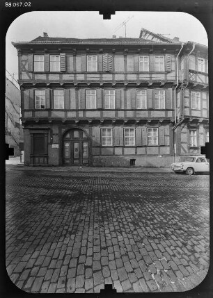 Quedlinburg, Hohe Straße 24. Wohnhaus (1696). Straßenfront