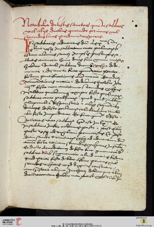 Notabilia de festis sanctorum