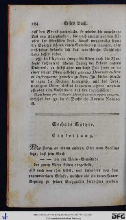 Sechste Satyre.