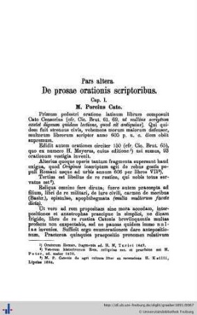Pars altera. De prosae orationis scriptoribus.