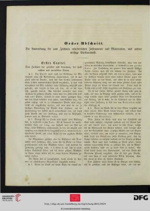 Erstes Capitel. [Fig. 1-6] Das Zeichnen der geraden und krummen, der senkrechten und parallelen Linien.