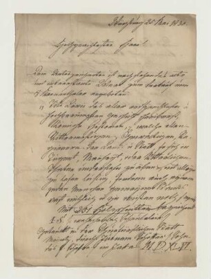 Brief von May an Joseph Heller