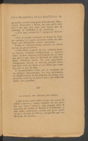 XV - La posada del Broche de Hierro