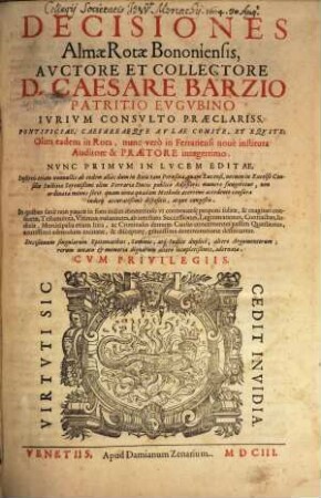 Decisiones almae rotae Bononiensis
