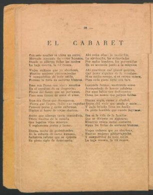 El cabaret