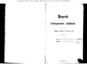 Höhscheid: Strupsmühle 1884 – 1909 / 1909 - 1921; Stübchen 1884 – 1896 / 1896 – 1909 / 1909 - 1912; Stübchener Straße 1912 - 1921