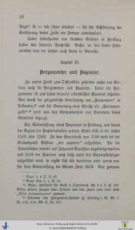 III. Pergamenter und Papierer.