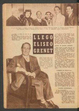 Llego Eliseo Grenet