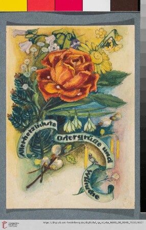 Briefe: Postkarte von Elfriede Lohse-Wächtler an Sidonie Wächtler