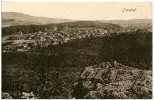 Jonsdorf. Blick auf Jonsdorf