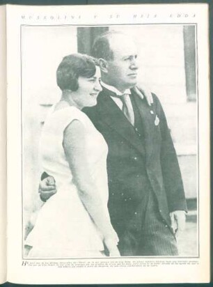 Mussolini y su hija Edda