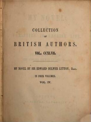 My novel; or, Varieties in English life. 4