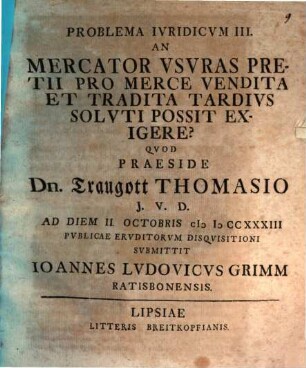 An Mercator Vsvras Pretii Pro Merce Vendita Et Tradita Tardivs Solvti Possit Exigere?
