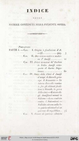Indice delle Materie Contenute Nella Presente Opera
