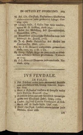 Ius feudale.