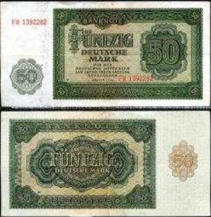 Sowjetische Besatzungszone, 50 Deutsche Mark