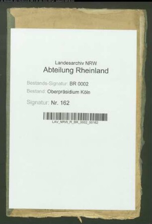Verhältnisse der vormaligen Bergischen Ritterschaft