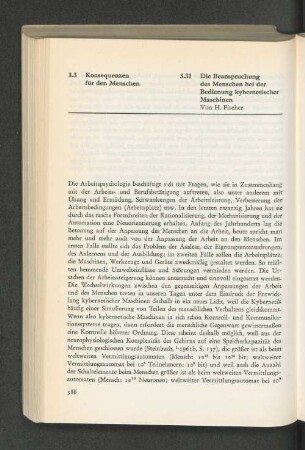3.3 Konsequenzen für den Menschen