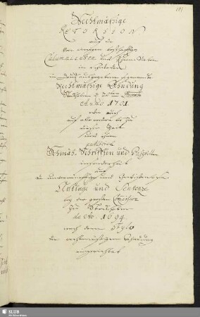 Rechtmäßige Retorsion auf die von einigen boßhafftigen Calumnianten und Ehren-Dieben in Schweden in Druck ausgegebene so genandte Rechtmäßige Ahndung Stockholm d. 20ten December Anno 1701.