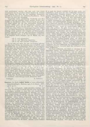 639-643 [Rezension] Cassirer, Ernst, Leibnitz' System in seinen wissenschaftlichen Grundlagen