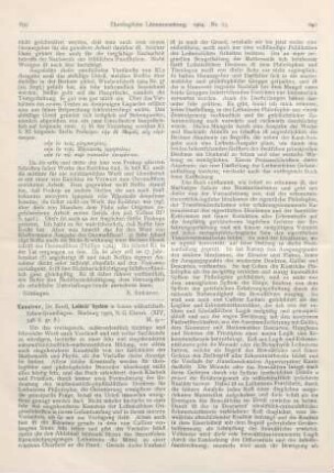 639-643 [Rezension] Cassirer, Ernst, Leibnitz' System in seinen wissenschaftlichen Grundlagen