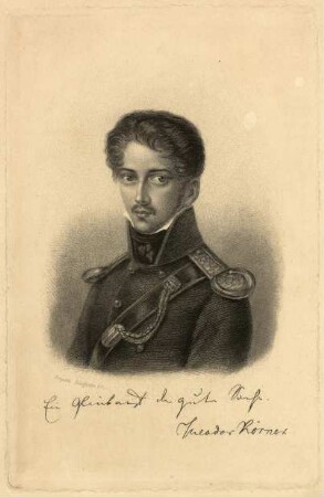 Hüssener, Auguste, nach Emma Körner: Porträt Theodor Körner