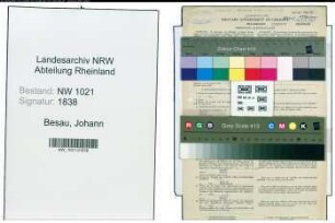Entnazifizierung Johann Besau , geb. 11.02.1888 (Webermeister)