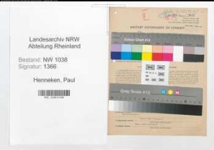 Entnazifizierung Paul Henneken , geb. 29.06.1895 (Beamter)