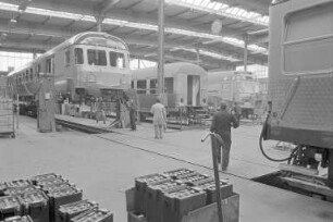 Planungen der Bundesbahn-Hauptverwaltung zur Stillegung des Ausbesserungswerks Karlsruhe