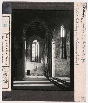 Chorin, ehem. Zisterzienserkloster: Nördliches Querschiff