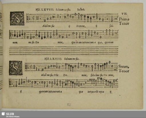 VII. Jachet de Mantua: Salvum me fac Domine