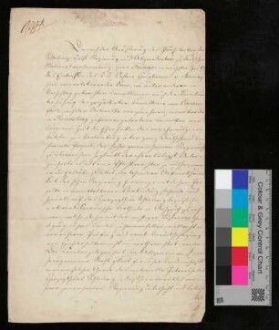 Schreiben zur Bekanntgabe der Gedanken und ausgearbeitete Pläne eines Kommitees in Rendsburg - Carl Philipp Fran(c)ke, genannt als Präsident der provisorischen Regierung Schleswig-Holsten (23.10.1848 bis 27.03.1849)
