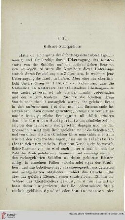 § 13: Grössere Stadtgerichte