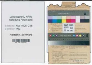 Entnazifizierung Bernhard Niemann , geb. 16.09.1902 (Schuhmacher)