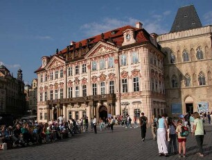 Prag - Kinsky Palais : Kinsky Palais am Altstädter Markt. Aufgenommen in Prag 2004