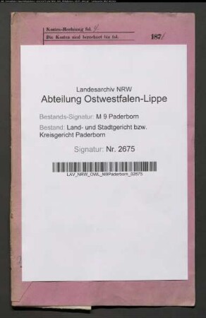 Erblasser: Lünemann, Helene, geb. Mertens: