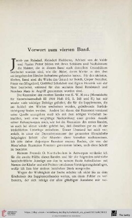 Vorwort zum vierten Band