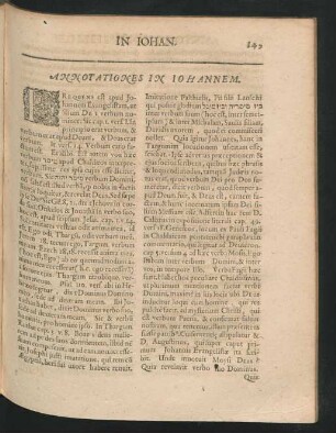 Annotationes In Iohannem.
