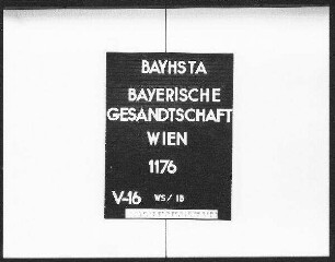 Nachlaß des zu Bonyhad verstorbenen A. Weigler aus Bischofsheim