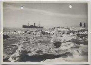 Winterlandschaft, Hamburg, Eisgang